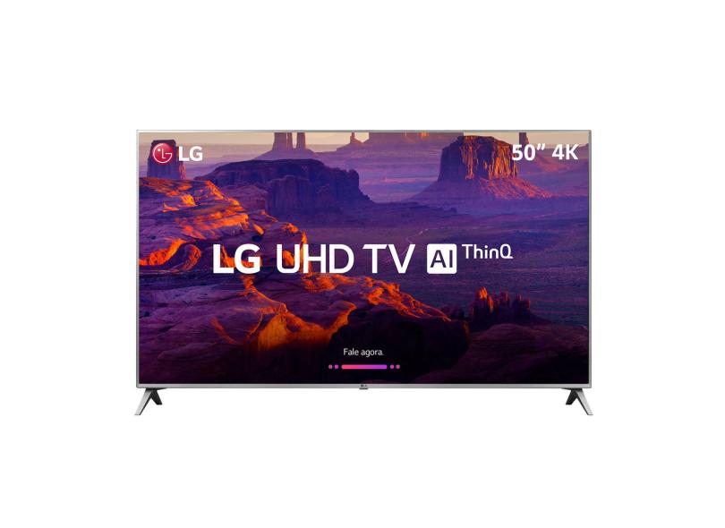 Smart TV TV LED 50" LG ThinQ AI 4K Netflix 50UK6510PSF 4 HDMI