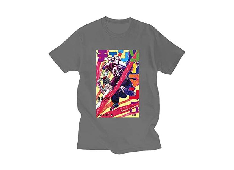 Camiseta masculina motosserra homem pochita camiseta casual anime manga  curta camisetas Makima estampa camiseta manga, , XXG com o Melhor Preço é  no Zoom