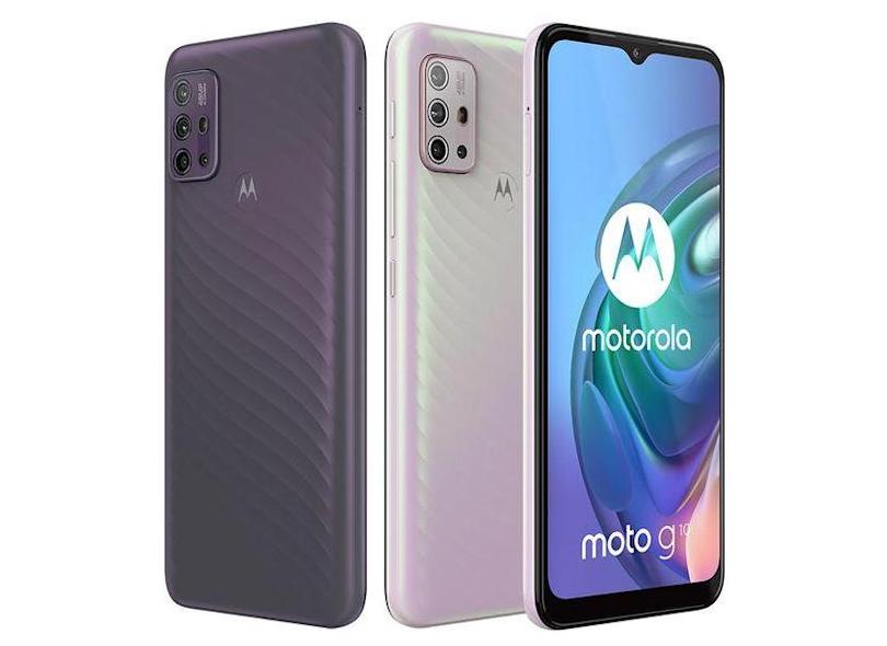 Smartphone Motorola Moto G G10 XT2127-2 4 GB RAM 4 GB 128GB Câmera Quádrupla Qualcomm Snapdragon 460 2 Chips Android 11