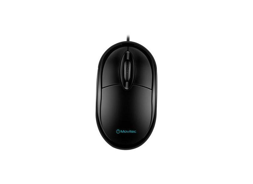 Mouse Movitec Óptico 1000Dpi 3 Botões - Omfc-01