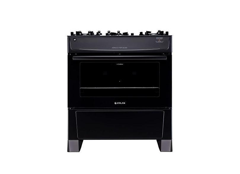 Fogão de Piso Atlas 5 Bocas Monaco Preto TOPGL  Bivolt, Preto, Bivolt