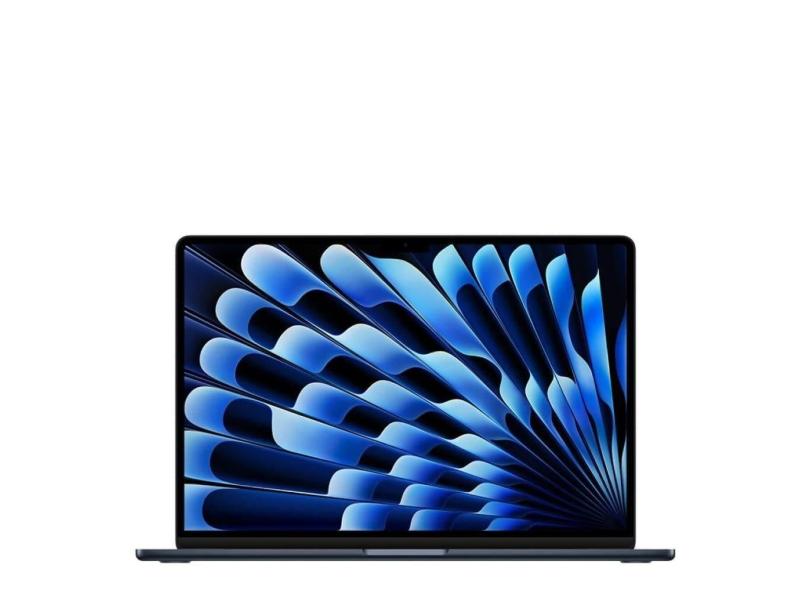 MacBook Air 15&quot;, M3, CPU 8 núcleos e GPU 10 núcleos, 8GB RAM, 256GB SSD - Meia-noite