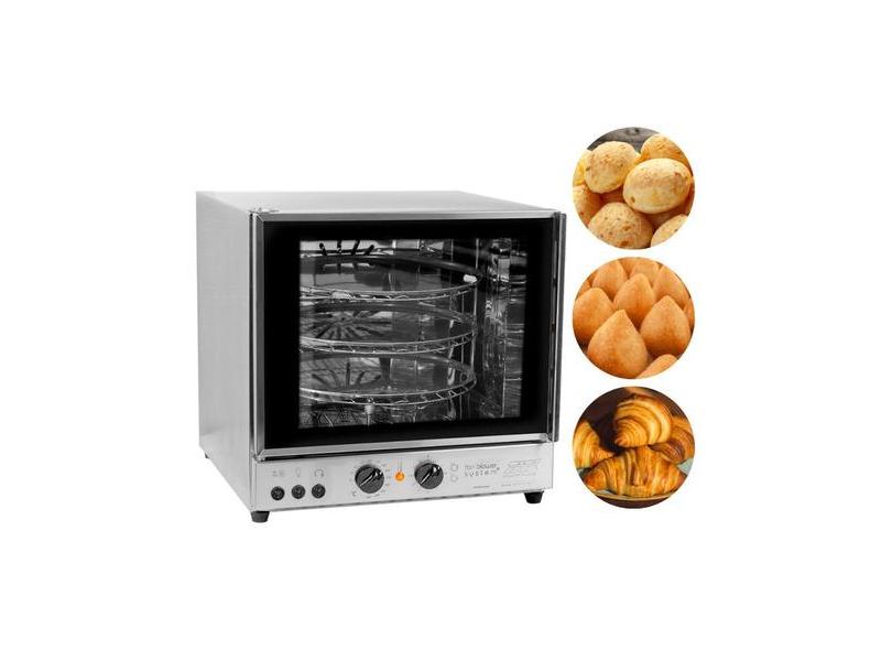 Forno Elétrico Turbo Rotativo Rack 3 Bandejas Fge3 Titã FGE3 Forno Industrial Turbo Assador Elétrico
