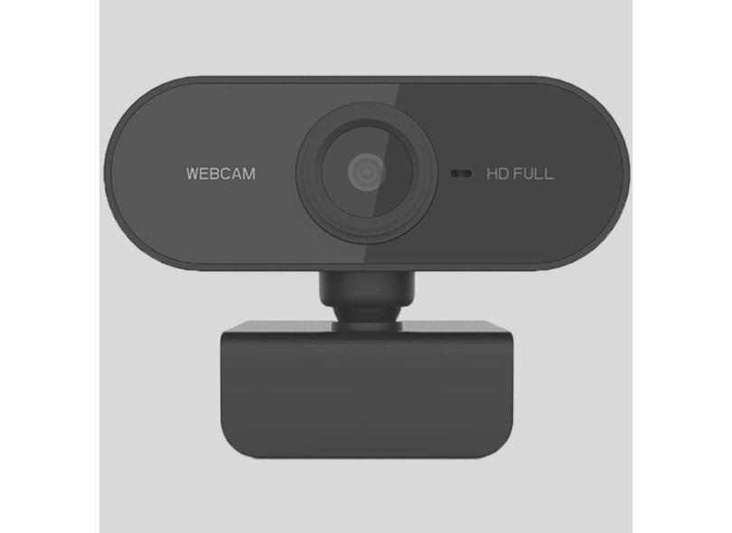 Webcam Full HD 1080p USB com microfone e suporte