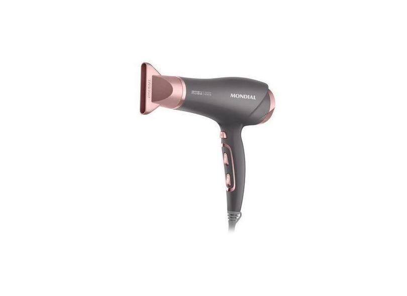 Secador De Cabelo Mondial Scn 11 2000 W 110V Cinza Rosa