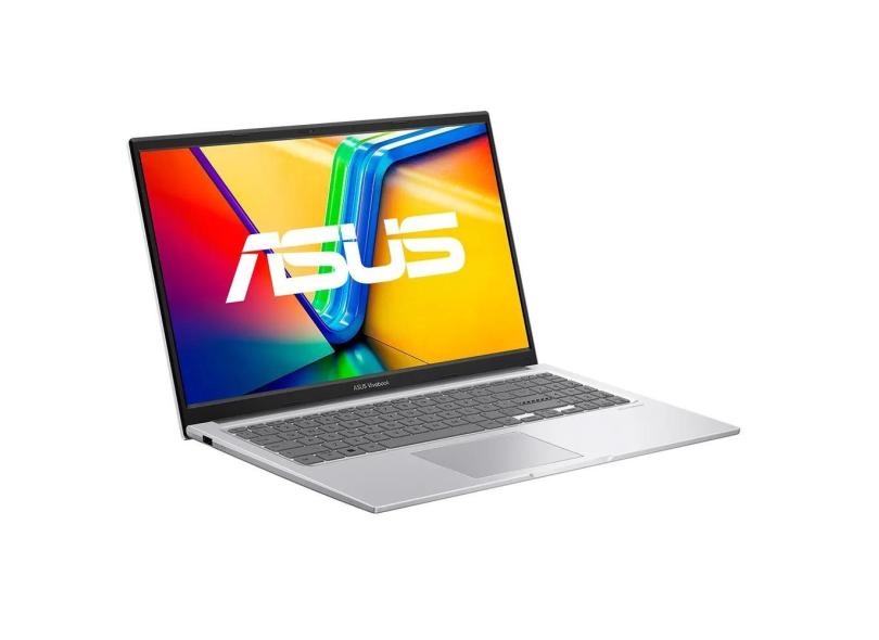 Notebook Asus Vivobook 15 Intel Core I5 8GB ssd 512GB 15.6 fhd, Windows 11 Prata Metálico X1504ZA-NJ986W