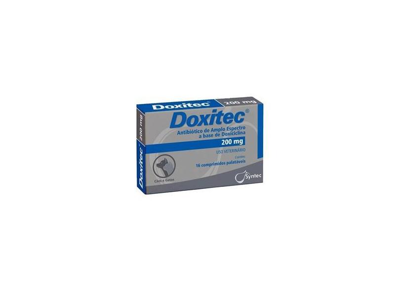 Doxitec 200 Mg 16 Comp - Antibiótico Para Cães E Gatos com o Melhor ...