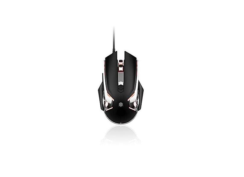 Mouse para jogos firstblood only game AJ120 com fio USB preto