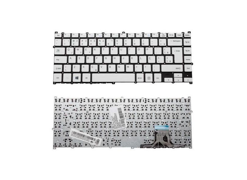 Teclado para Notebook bringIT compatível com Samsung NP300E4M-KW3BR AB