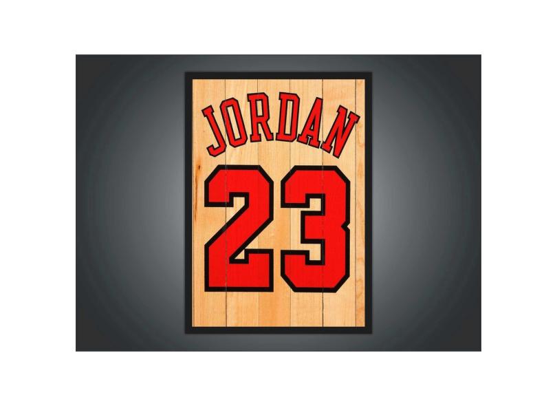 Quadro Decorativo Basquete Michael Jordan Decorações