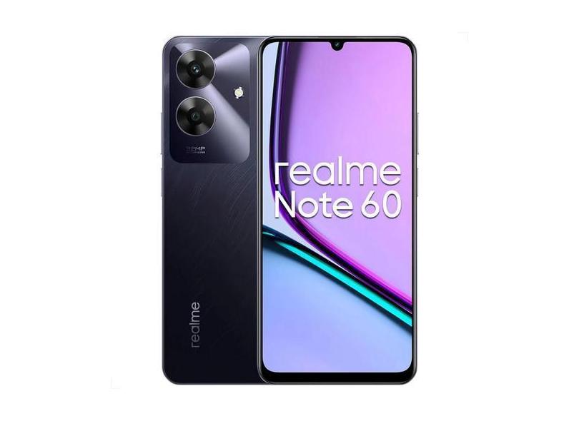 Celular Realme Note 60 Dual Sim 128 Gb 4 Gb Ram Smartphone, Preto