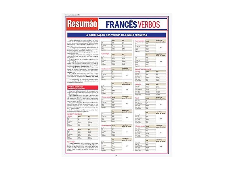 Resumao - Frances Verbos - Capa Flexível - 9788577112951