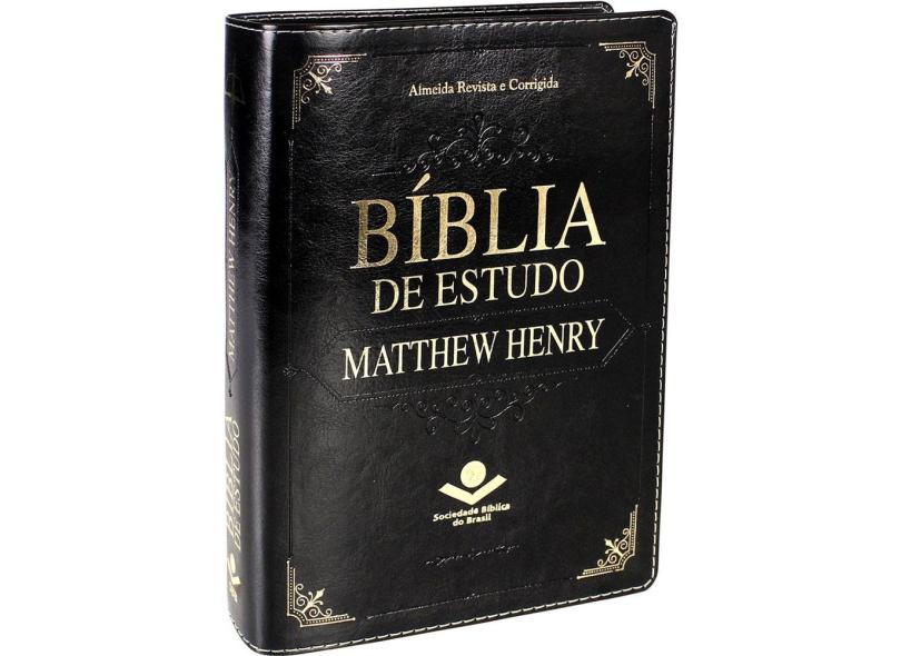 Bíblia de Estudo Matthew Henry - Preta - Matthew Henry - 7899938404157