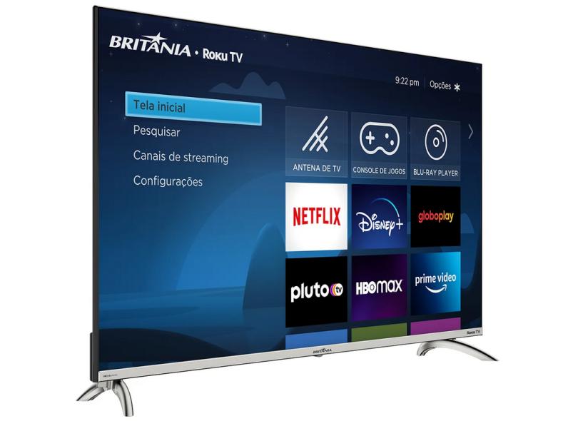 Smart TV TV LED 43" Britânia BTV43G7PR2CSBLF 3 HDMI