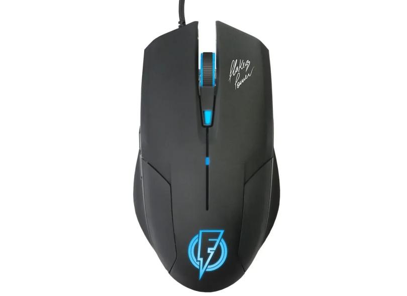 Mouse Gamer Stream Flakes Power 6 Botões 2400 DPI FLKM002 ELG