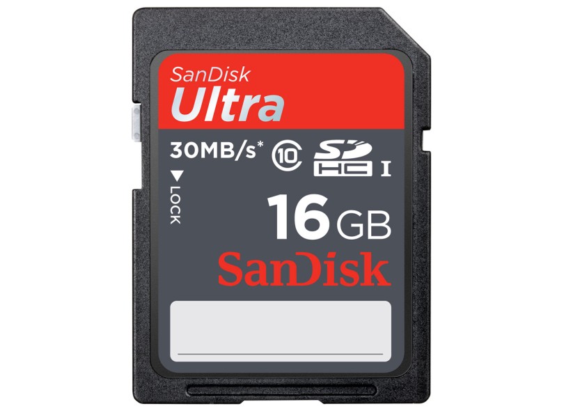 Cartão de Memória SDHC-I SanDisk Ultra 16 GB SDSDU-016G