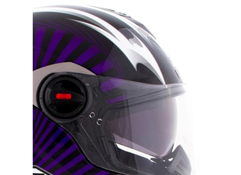 Capacete Texx Action Hypnose Fechado Visor Solar Viseira Antirrisco