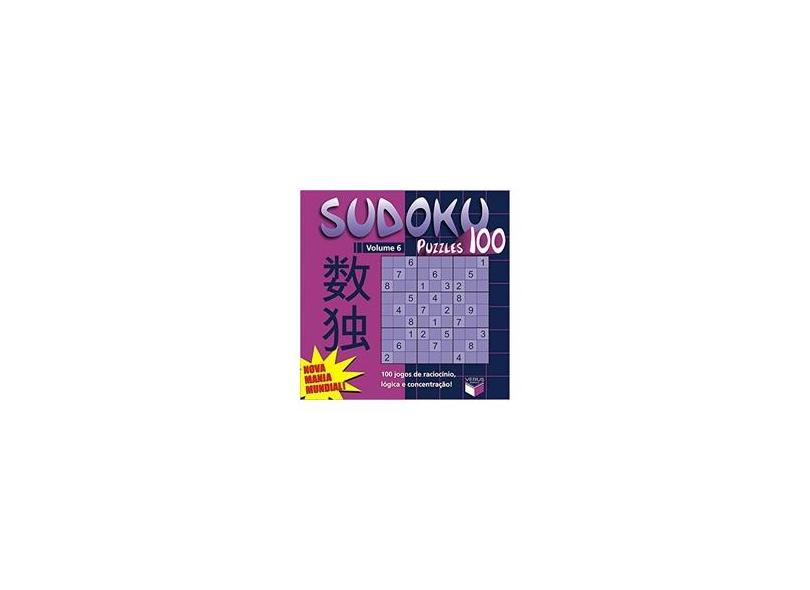 Livro sudoku puzzles100 volume 4 100 jogo de raciocinio logica e