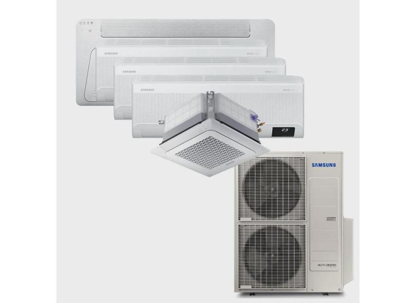 Ar Condicionado Multi Split Inverter Samsung fjm 48.000 btus q/f 220V + 1x Cassete 1 Via Wind Free 9.000 btus + 3x High Wall WindFree 9.000 btus + 1x WindFree Minicassete de 4 Vias 18.000 btus