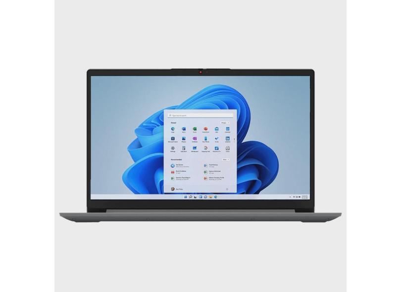 Notebook Lenovo IdeaPad 1I, Intel Core i5-1235U, Tela 15.6 hd, 12GB DDR4, 512GB ssd, Windows 11, Cinza - 82VY000QBR