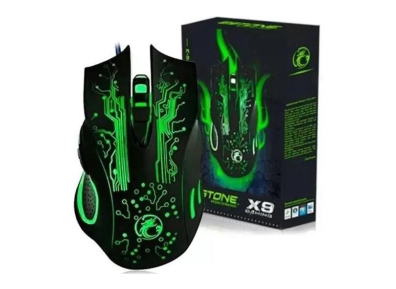 Mouse Gamer X9 c/ 6 Botões 2400 Dpi Led