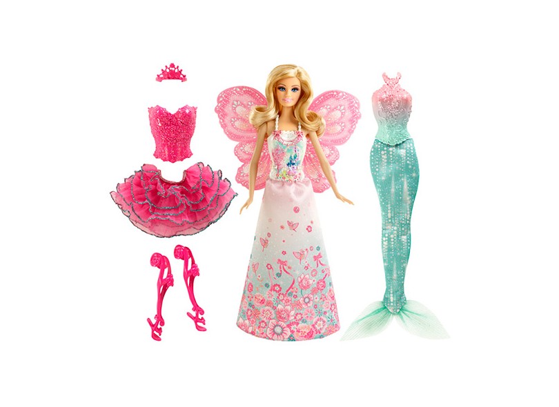 Boneca Barbie Mix Match Fantasias Mágicas Mattel