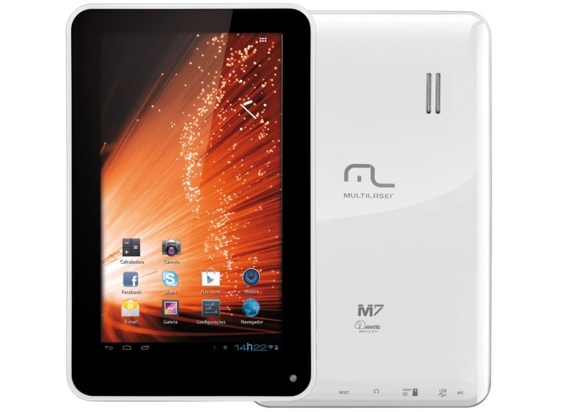 Tablet Multilaser M7 4 GB LCD 7" Android 4.1 (Jelly Bean) NB102