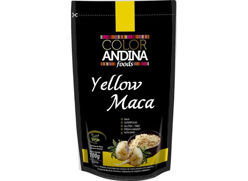 MACA PERUANA AMARELA YELLOW MACA PÓ 100G - COLOR ANDINA