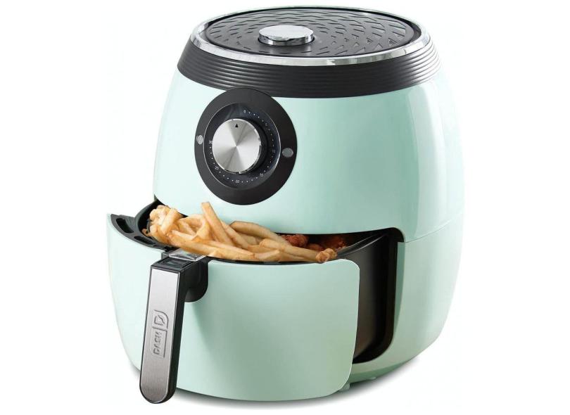 AirFryer Capacidade 5,7L com Controle de Temperatura, 1700W 110V, DASH DFAF455GBAQ01, Verde Água