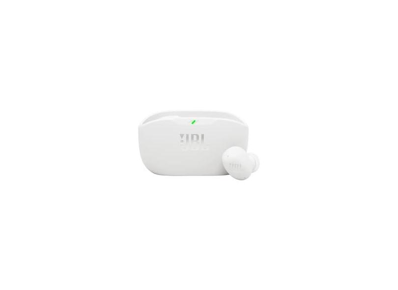 Fone de Ouvido JBL Wave Beam Buds 2 Pure Bass Bluetooth com Cancelamento de Ruído e Smart Ambient - Branco