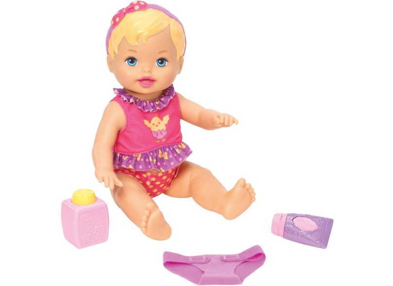 Boneca Little Mommy Momentos de Bebê Hora de Trocar a Fralda Mattel