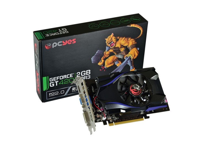 Placa de Video NVIDIA GeForce GT 420 2 GB DDR3 128 Bits PCYes PS42012802D3