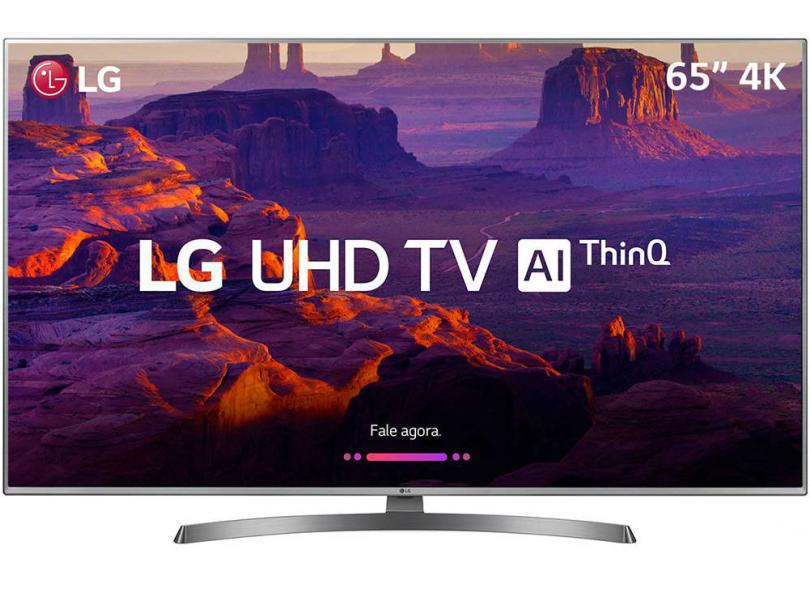 Smart TV TV LED 65" LG ThinQ AI 4K Netflix 65UK6530PSF 4 HDMI