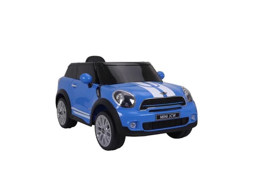 Carrinho Eletrico Infantil Bel Brink Mini Paceman 12V Com Controle Remoto Azul