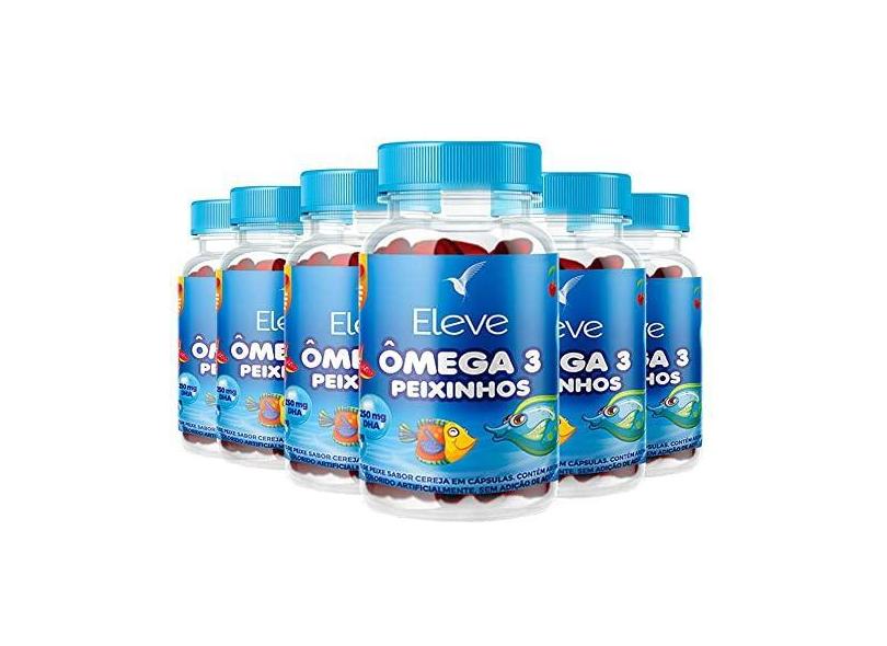 Kit Ômega 3 Peixinhos Infantil - 180 Dias - 720 cáps Eleve