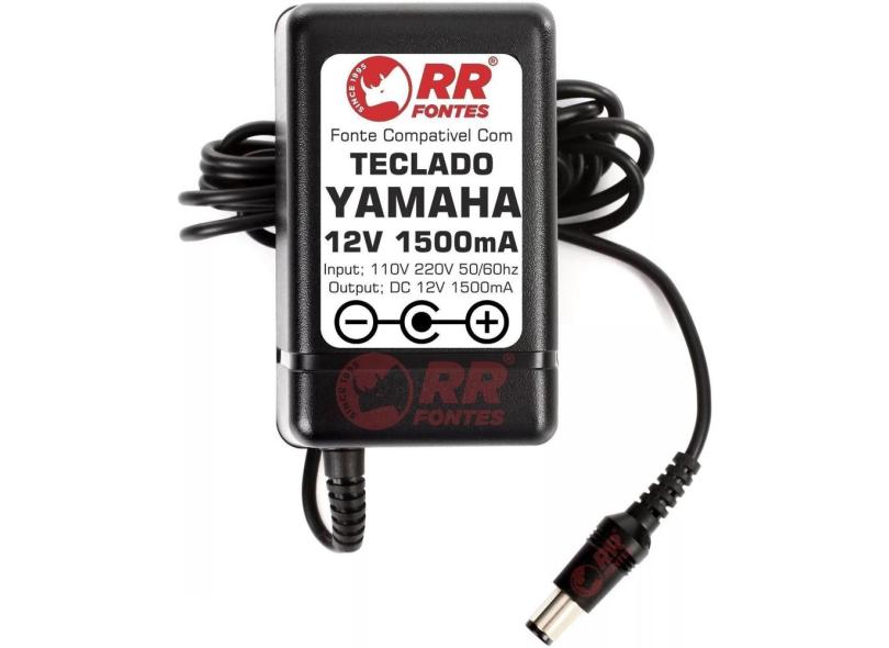 Fonte 12V Para Teclado Yamaha Psr-4600 47 48 50 500 510 520