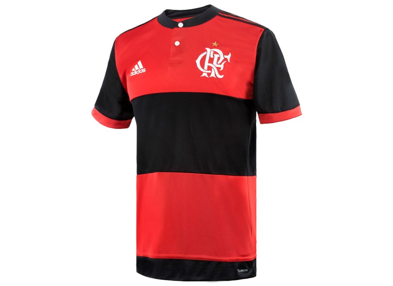 Camisa Torcedor Flamengo I 2017/18 Sem Número Adidas