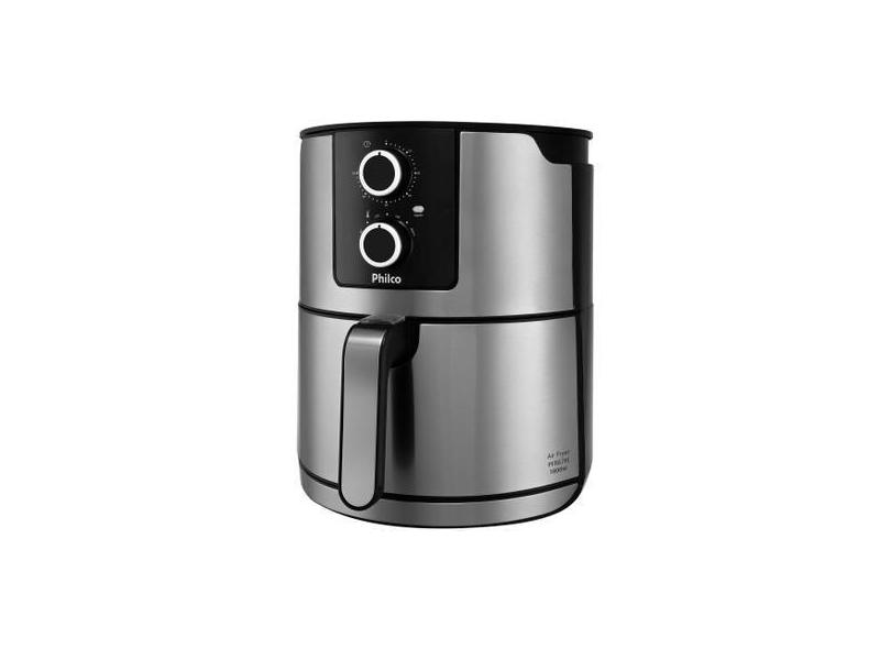 Fritadeira Elétrica Sem Óleo/Air Fryer Philco  - Preta E Prata 6,1L