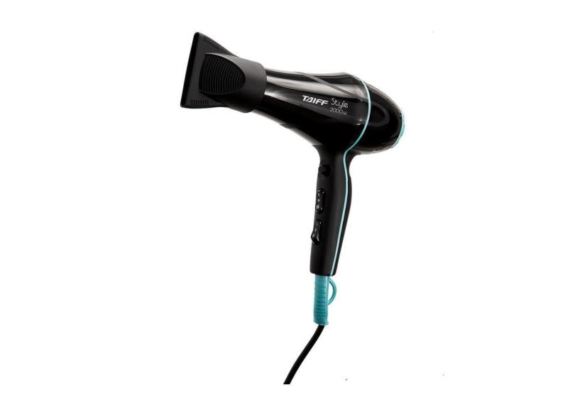 Secador de Cabelo Taiff Style Preto e Azul 2000W - 2 Velocidades