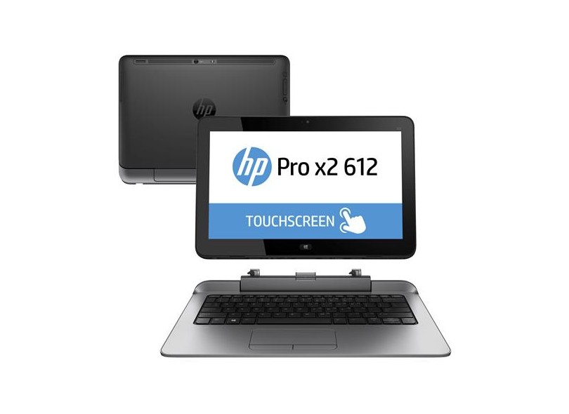Notebook Conversível HP Pro x2 Intel Core i3 4010Y 4ª Geração 4 GB de RAM 128.0 GB 12.5 " Touchscreen Windows 8 Professional 612 G1