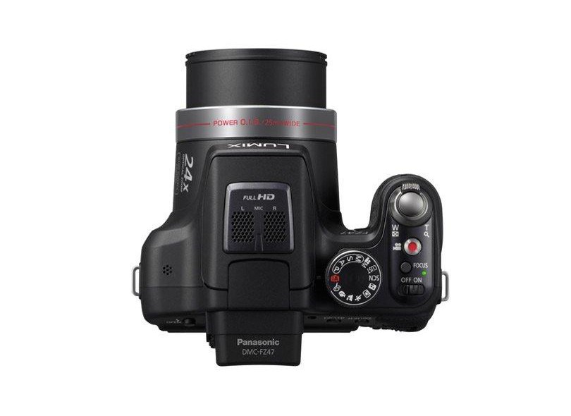 Câmera Digital Semiprofissional Panasonic Lumix 12,1 MP Full HD DMC-FZ47
