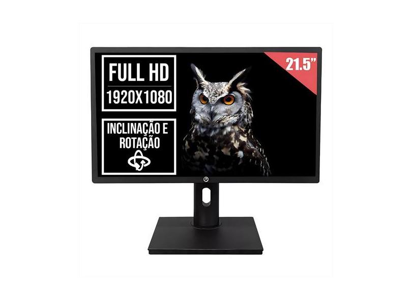 Monitor Led 21.5 Brazil Pc 75hz Ajuste De Altura E Rotação BPC22SA-75