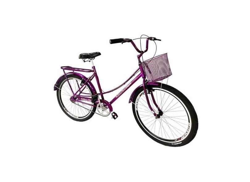 Bicicleta aro 26 feminina tpo ceci barra forte violeta mary