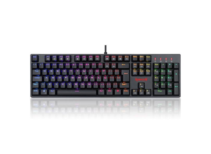 Teclado Mecânico Redragon Surara Pro - ABNT2 - RGB Chroma - Switch Marrom - K582RGB-PRO