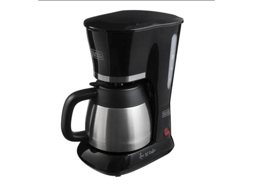 Cafeteira Elétrica Black Decker com Jarra Térmica em Inox 25 Cafés 127V CM200I-BR