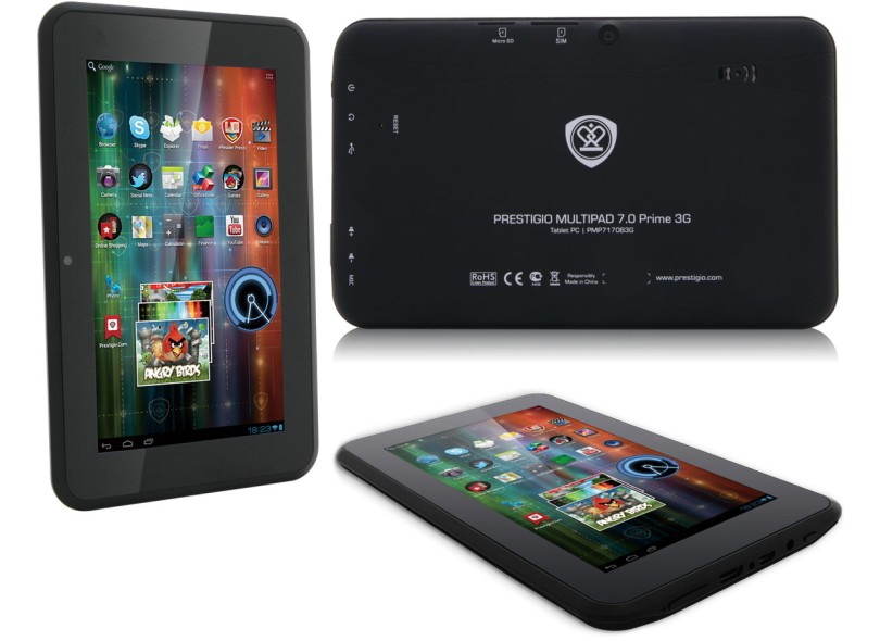 Tablet Prestigio MultiPad 3G 4 GB LCD 7" Android 4.0 (Ice Cream Sandwich) 2 MP PMP7170B3G