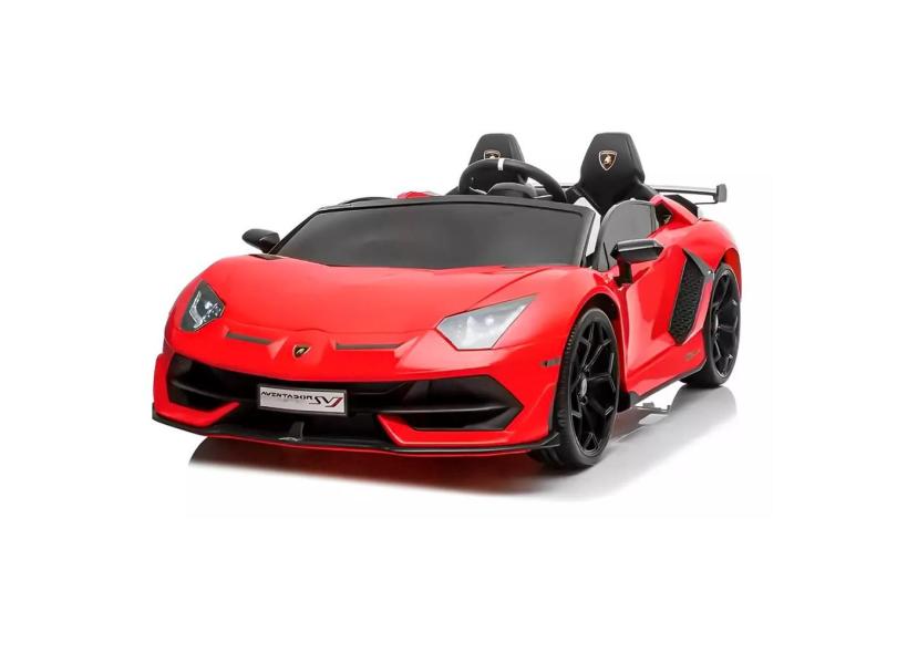 Mini carro eletrico lamborghini svj vermelho 12V - importway