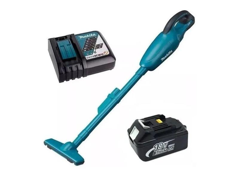 Aspirador Pó Makita 18v Dcl180z Com Bateria e Carregador Bivolt