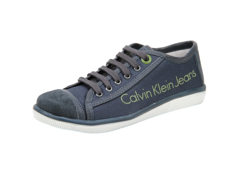 Tênis Calvin Klein Infantil (Menino) Casual Jeans Detalhe Passante