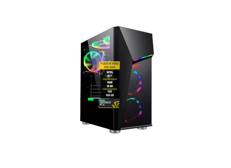 Pc Gamer I5 7° 16GB RAM DDR4 RTX 3050 8GB SSD 480GB HD 1TB